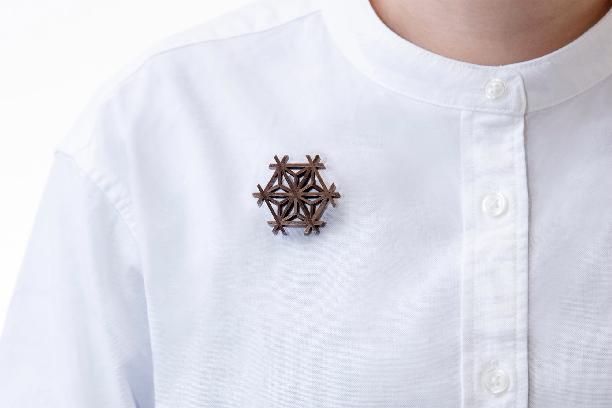 Brooch・組子ブローチ